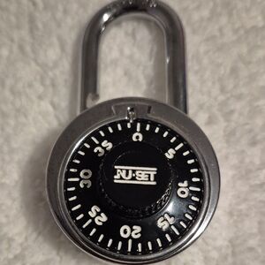 Black and Silver Combination Padlock